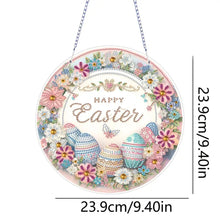 Load image into Gallery viewer, Easter Bunny Diamond Art Hanging Pendant 5D DIY Diamond Painting Dots Pendant