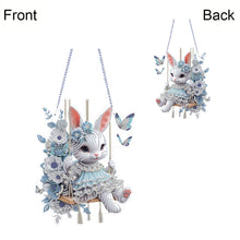 Load image into Gallery viewer, Easter Bunny Diamond Art Hanging Pendant 5D DIY Diamond Painting Dots Pendant
