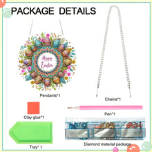 Load image into Gallery viewer, Acrylic Special Shape Egg Wreath Bunny Diamond Painting Ornaments for Art Crafts