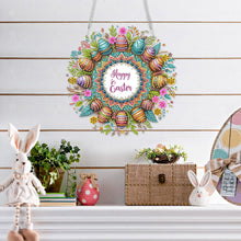 Load image into Gallery viewer, Acrylic Special Shape Egg Wreath Bunny Diamond Painting Ornaments for Art Crafts