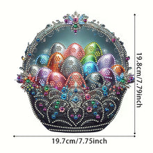 Load image into Gallery viewer, Acrylic Special Shape Egg Wreath Bunny Diamond Painting Ornaments for Art Crafts