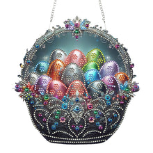 Load image into Gallery viewer, Acrylic Special Shape Egg Wreath Bunny Diamond Painting Ornaments for Art Crafts