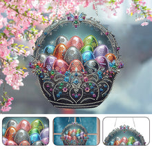 Load image into Gallery viewer, Acrylic Special Shape Egg Wreath Bunny Diamond Painting Ornaments for Art Crafts