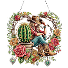 Load image into Gallery viewer, Acrylic Special Shape Jellyfish Gnome DIY Diamond Art Pendant Kit for Art Crafts