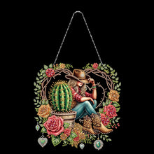 Load image into Gallery viewer, Acrylic Special Shape Jellyfish Gnome DIY Diamond Art Pendant Kit for Art Crafts