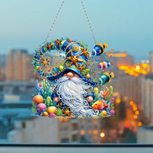 Load image into Gallery viewer, Acrylic Special Shape Jellyfish Gnome DIY Diamond Art Pendant Kit for Art Crafts