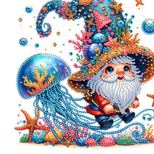 Load image into Gallery viewer, Acrylic Special Shape Jellyfish Gnome DIY Diamond Art Pendant Kit for Art Crafts