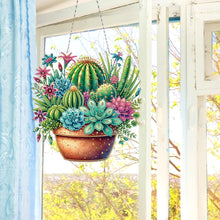 Load image into Gallery viewer, Acrylic Special Shape Jellyfish Gnome DIY Diamond Art Pendant Kit for Art Crafts