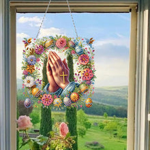 Load image into Gallery viewer, Acrylic Special Shape Jellyfish Gnome DIY Diamond Art Pendant Kit for Art Crafts