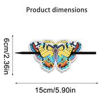 Load image into Gallery viewer, 5Pcs PU Butterfly Diamond Embroidery Painting Hairpins Kit Gifts for Women Girls