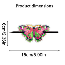 Load image into Gallery viewer, 5Pcs PU Butterfly Diamond Embroidery Painting Hairpins Kit Gifts for Women Girls