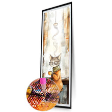 Load image into Gallery viewer, Diamond Painting - Full Round - Coffee Cat (30*90CM)