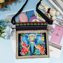 Load image into Gallery viewer, Flower Diamond Art Purses Canvas 5D DIY Diamond Painting Shoulder Bag for Women