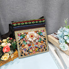 Load image into Gallery viewer, Flower Diamond Art Purses Canvas 5D DIY Diamond Painting Shoulder Bag for Women
