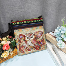 Load image into Gallery viewer, Flower Diamond Art Purses Canvas 5D DIY Diamond Painting Shoulder Bag for Women