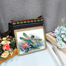 Load image into Gallery viewer, Flower Diamond Art Purses Canvas 5D DIY Diamond Painting Shoulder Bag for Women