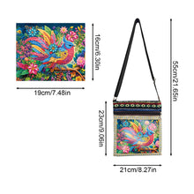 Load image into Gallery viewer, Flower Diamond Art Purses Canvas 5D DIY Diamond Painting Shoulder Bag for Women