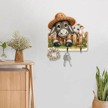 Load image into Gallery viewer, Animals Diamond Art Hanging Hooks Rhinestone Painting Coat Hook DIY Crafts Decor