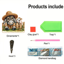 Load image into Gallery viewer, Animals Diamond Art Hanging Hooks Rhinestone Painting Coat Hook DIY Crafts Decor