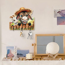 Load image into Gallery viewer, Animals Diamond Art Hanging Hooks Rhinestone Painting Coat Hook DIY Crafts Decor