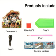 Load image into Gallery viewer, Animals Diamond Art Hanging Hooks Rhinestone Painting Coat Hook DIY Crafts Decor