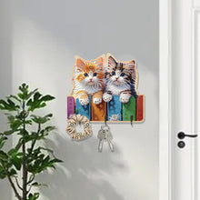 Load image into Gallery viewer, Animals Diamond Art Hanging Hooks Rhinestone Painting Coat Hook DIY Crafts Decor