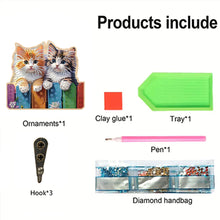 Load image into Gallery viewer, Animals Diamond Art Hanging Hooks Rhinestone Painting Coat Hook DIY Crafts Decor