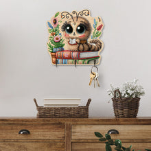 Load image into Gallery viewer, Animals Diamond Art Hanging Hooks Rhinestone Painting Coat Hook DIY Crafts Decor