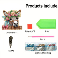 Load image into Gallery viewer, Animals Diamond Art Hanging Hooks Rhinestone Painting Coat Hook DIY Crafts Decor