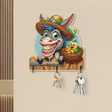 Load image into Gallery viewer, Animals Diamond Art Hanging Hooks Rhinestone Painting Coat Hook DIY Crafts Decor