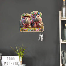 Load image into Gallery viewer, Animals Diamond Art Hanging Hooks Rhinestone Painting Coat Hook DIY Crafts Decor