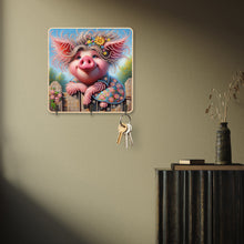 Load image into Gallery viewer, Pig 3 Hooks Diamond Painting Hook Rail Diamond Art Hanging Hooks for Wall