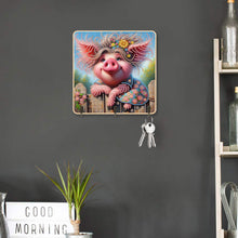 Load image into Gallery viewer, Pig 3 Hooks Diamond Painting Hook Rail Diamond Art Hanging Hooks for Wall