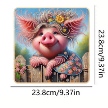 Load image into Gallery viewer, Pig 3 Hooks Diamond Painting Hook Rail Diamond Art Hanging Hooks for Wall