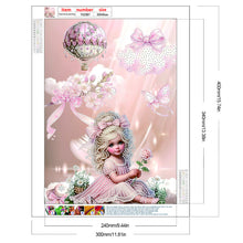 Load image into Gallery viewer, Diamond Painting - Partial Special Shaped - Girl In The Flowers (30*40CM)