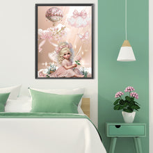 Load image into Gallery viewer, Diamond Painting - Partial Special Shaped - Girl In The Flowers (30*40CM)