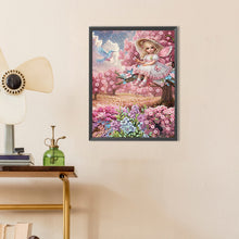 Load image into Gallery viewer, Diamond Painting - Partial Special Shaped - Girl In The Flowers (30*40CM)