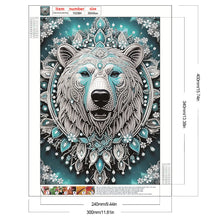 Load image into Gallery viewer, Diamond Painting - Partial Special Shaped - Blue Fantasy Bear (30*40CM)