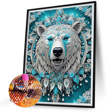 Load image into Gallery viewer, Diamond Painting - Partial Special Shaped - Blue Fantasy Bear (30*40CM)