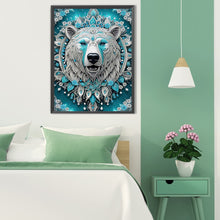 Load image into Gallery viewer, Diamond Painting - Partial Special Shaped - Blue Fantasy Bear (30*40CM)