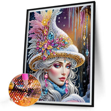 Load image into Gallery viewer, Diamond Painting - Partial Special Shaped - Elegant Woman (30*40CM)