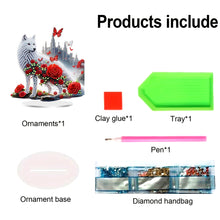 Load image into Gallery viewer, Animal Table Top Diamond Painting Ornament Kits Acrylic Desktop Diamond Art Kits