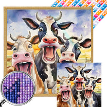 Load image into Gallery viewer, AB Diamond Painting - Full Square - Cow (45*45CM)