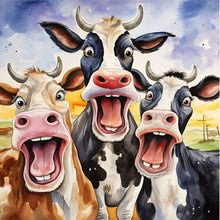 Load image into Gallery viewer, AB Diamond Painting - Full Square - Cow (45*45CM)