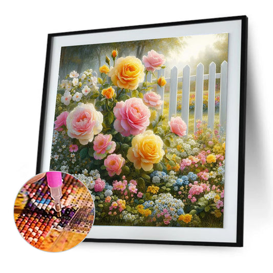 Diamond Painting - Full Round - Garden Corner (30*30CM)