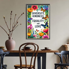 Load image into Gallery viewer, Diamond Painting - Full Round - Diversity Kindness Equality And Love (30*45CM)