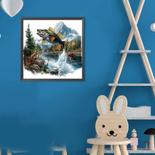 Load image into Gallery viewer, Diamond Painting - Full Round - Fish In The Forest (30*30CM)