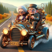 Load image into Gallery viewer, Diamond Painting - Full Round - Outing Grandpa And Grandma (40*40CM)