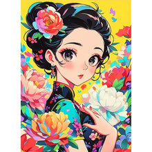 Load image into Gallery viewer, AB Diamond Painting - Full Square - Illustration Girl (40*55CM)