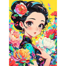Load image into Gallery viewer, AB Diamond Painting - Full Square - Illustration Girl (40*55CM)